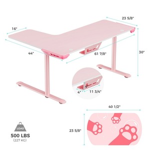 Стол для для компьютера Eureka ERK-L60R-PK-V2