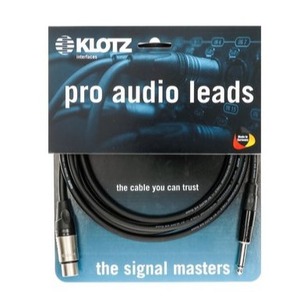 Кабель аудио Jack - XLR KLOTZ M1FP1K0100 1.0m