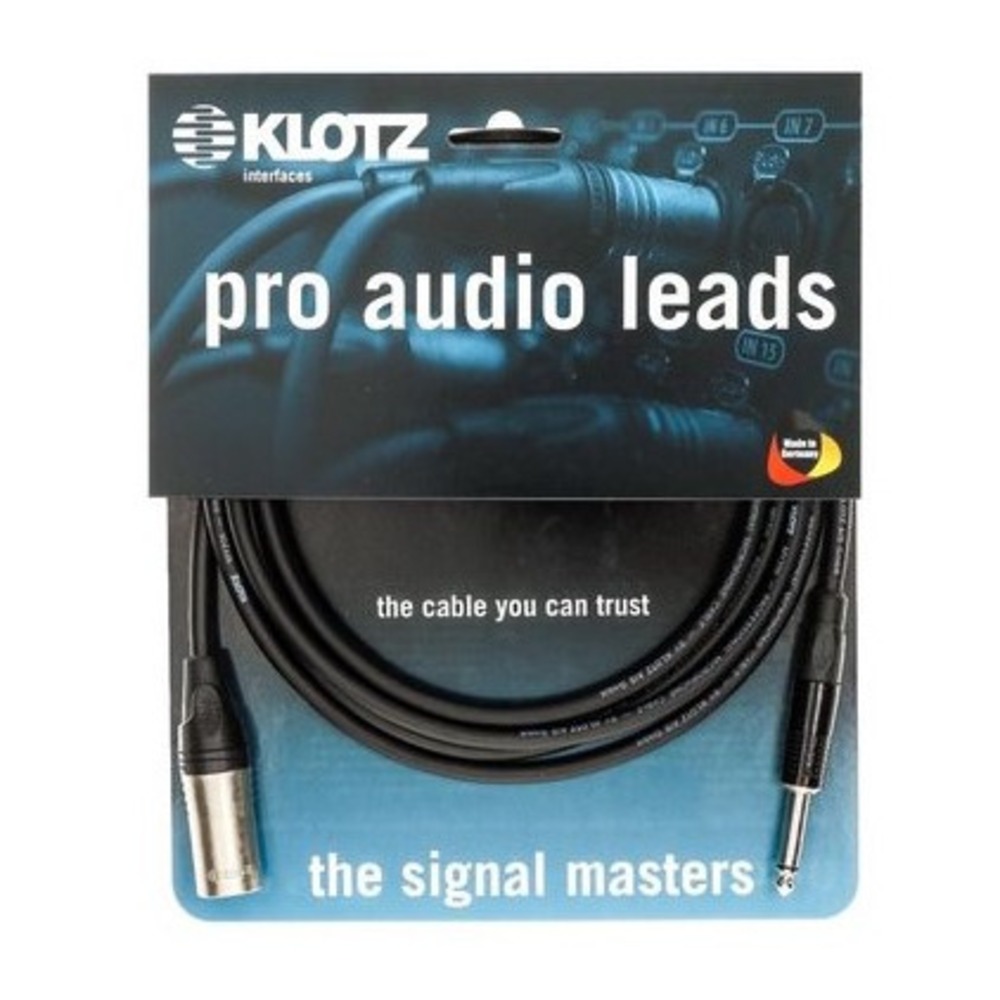 Кабель аудио Jack - XLR KLOTZ M1MP1K0100 1.0m