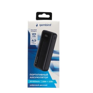 Мобильный аккумулятор Gembird GPB-20Q