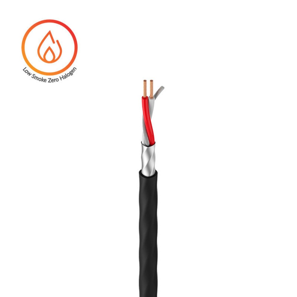 Кабель микрофонный в нарезку Roxtone MC032L-LSZH/FRNC/500 Black 500.0m