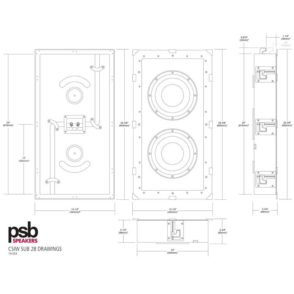 Колонка встраиваемая PSB CS IW SUB28