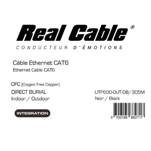 Кабель Витая пара Real Cable UTP600-OUT-DB 305.0m