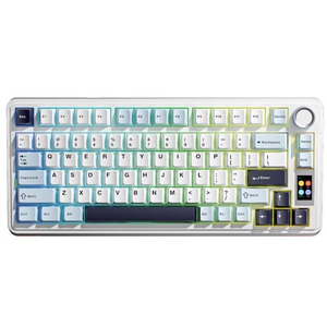 Клавиатура компьютерная AULA S75 PRO Light Blue-White-Black Purple Seiya Switches