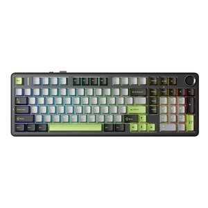 Клавиатура компьютерная AULA F99Pro Black-White-Green Star Vector Switch