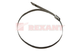 Хомут (кабельная стяжка) Rexant 07-0308 стальной 4.6 х 300мм (50 штук)
