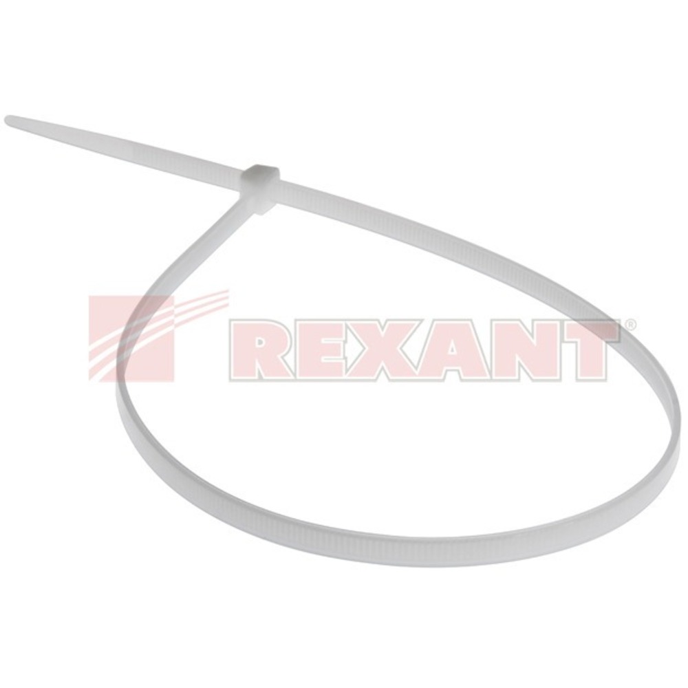 Хомут нейлоновый (кабельная стяжка) Rexant 07-0350 белый 5.0 х 350мм (100 штук)
