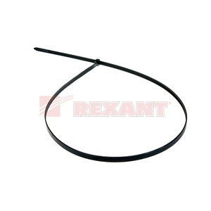 Хомут нейлоновый (кабельная стяжка) Rexant 07-0901 чёрный 9.0 х 900мм (100 штук)