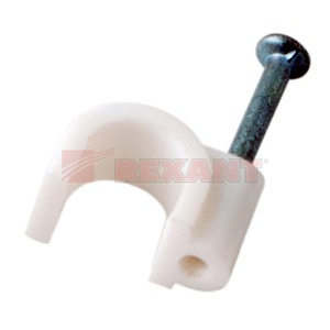 Крепеж кабеля Rexant 07-4006 Крепеж кабеля круглый 6мм (50 штук)