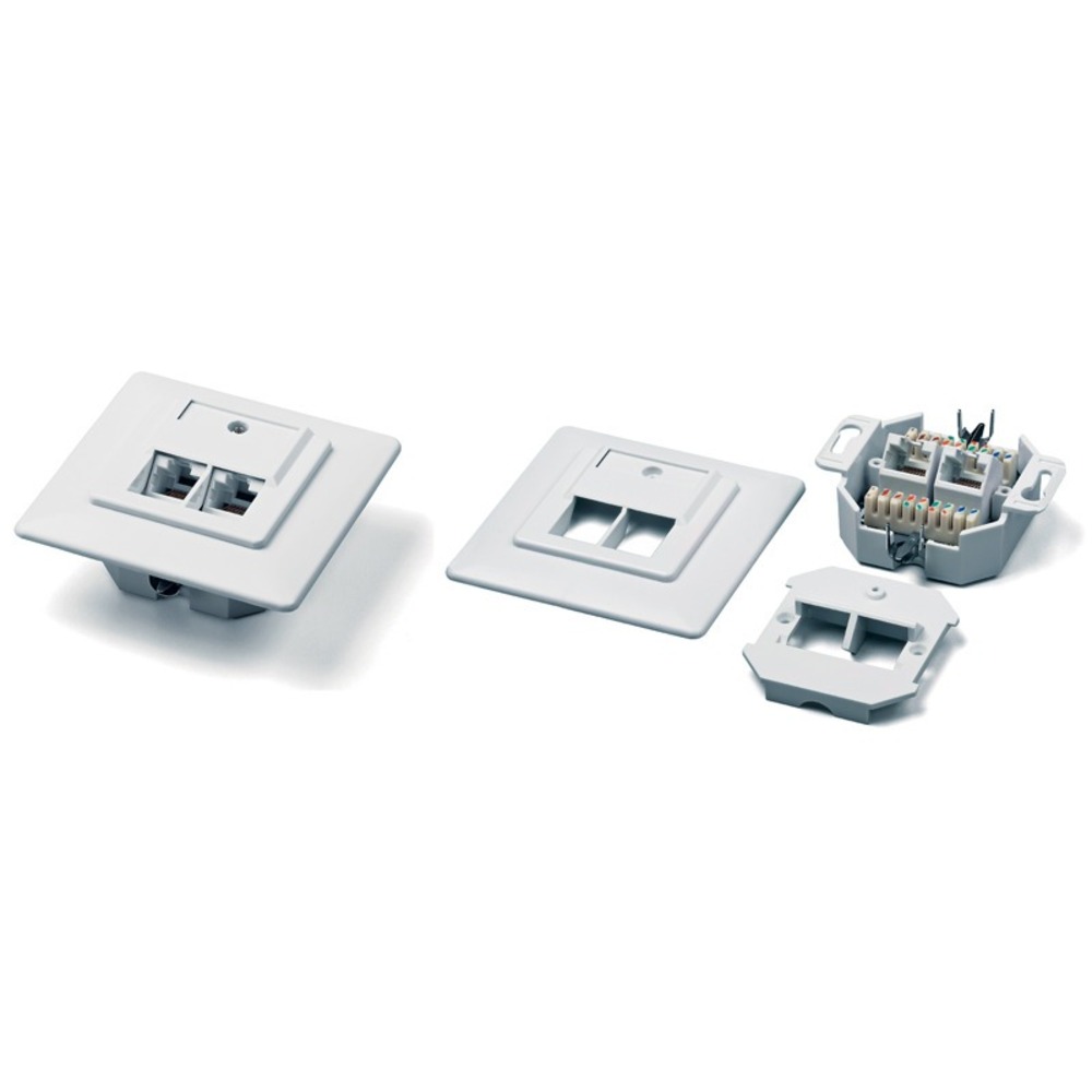 Розетка RJ-45 Hyperline SB-GTF2-8P8C-C5E-WH