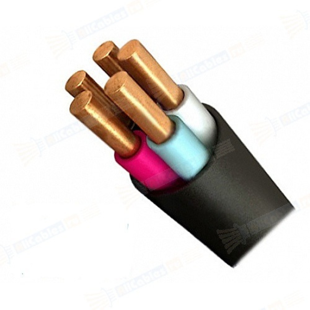 Кабель электрический ВВГ 5x6 Черный (Кольчугино) - характеристики ...