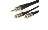 Кабель аудио Jack - RCA Rexant 17-4224 Gold (1 штука) 3.0m