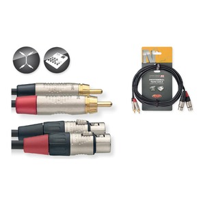 Кабель аудио RCA - XLR Stagg NTC3CMXFR 3.0m
