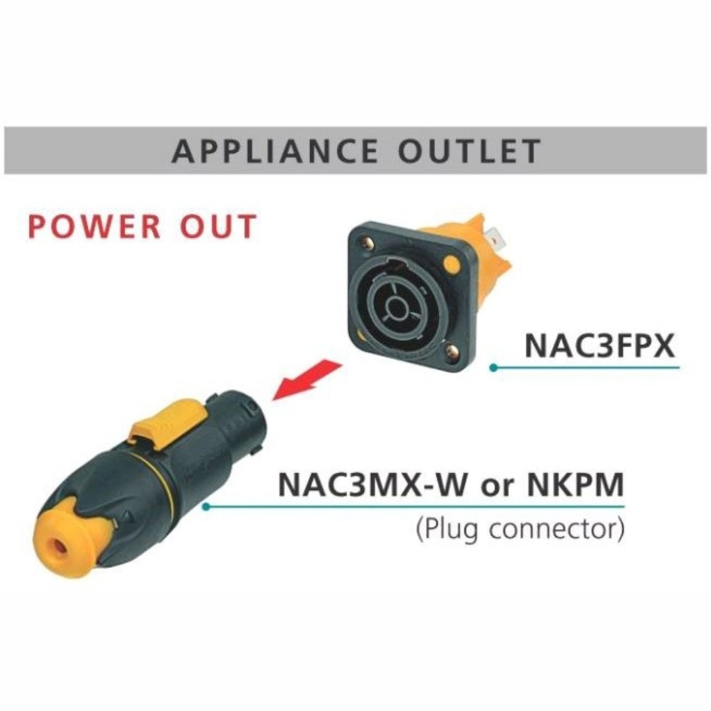 Терминал powerCON Neutrik NAC3FPX