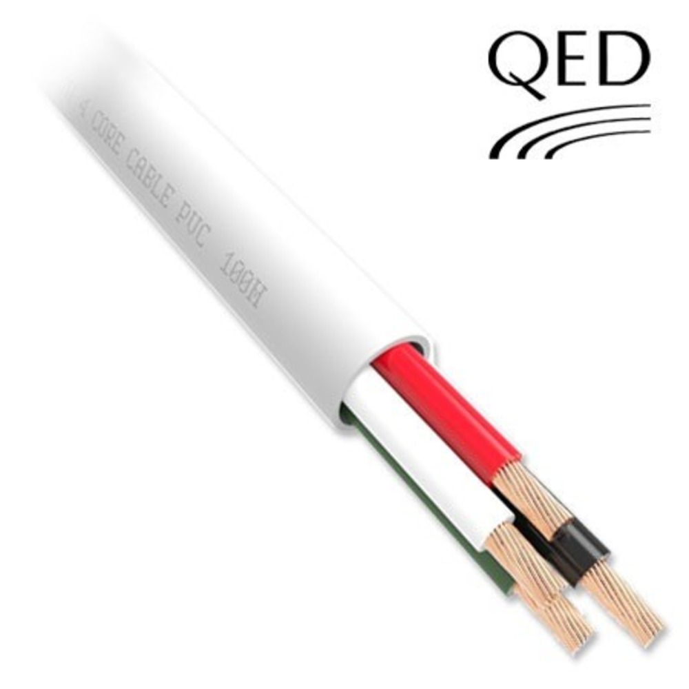 Кабель акустический Bi-Wire QED (QE4145) Professional QX16/4 PVC White