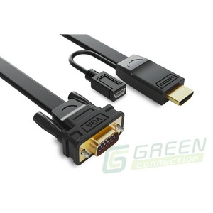 Преобразователь HDMI, аналоговое видео и аудио Greenconnect GC-HD2VGA5 1.8m