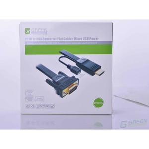 Преобразователь HDMI, аналоговое видео и аудио Greenconnect GC-HD2VGA5 1.8m
