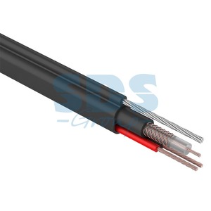 Кабель управления и контроля Rexant 01-4107 КВК-П + 2х0.75мм2 + ТРОС черный OUTDOOR (305 метров)