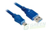 Кабель USB 3.0 Тип A - B mini Greenconnect GC-U3A2109 1.0m